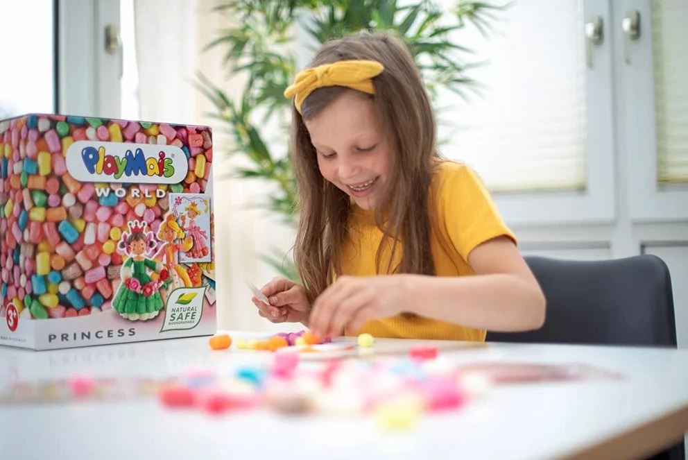 Playmais World Princess Jeu de Construction 1000 pièces Enfants 3 Ans Créativité Motricité