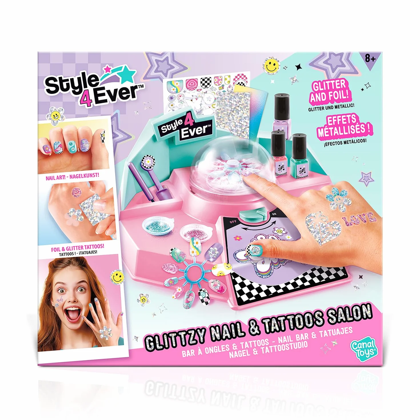 Canal Toys Style 4 Ever Jouet Bar à Ongles et Tatouages Institut de Beauté Miniature Enfant 8 Ans+