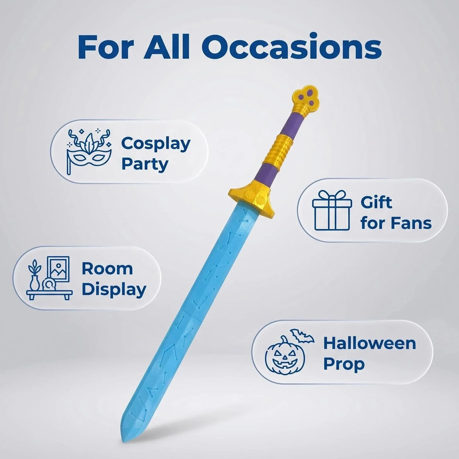Anime Hunters Cosplay Epee R-umi Bleu
