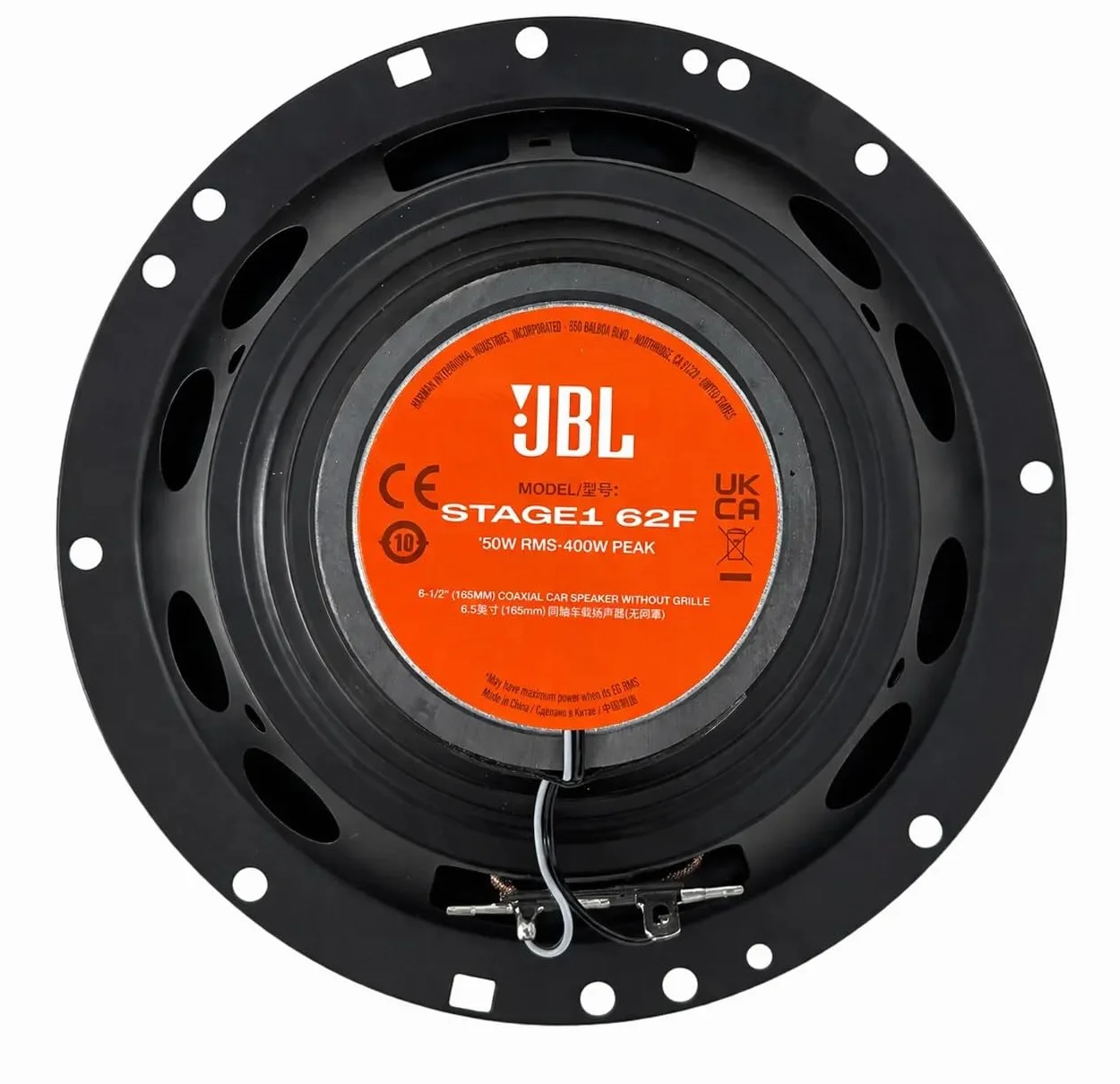JBL Stage1 Haut Parleur Voiture Coaxiaux 165mm (6.5") Harman Kardon Enceinte Auto Audio Premium 50W RMS 400W Max Paire