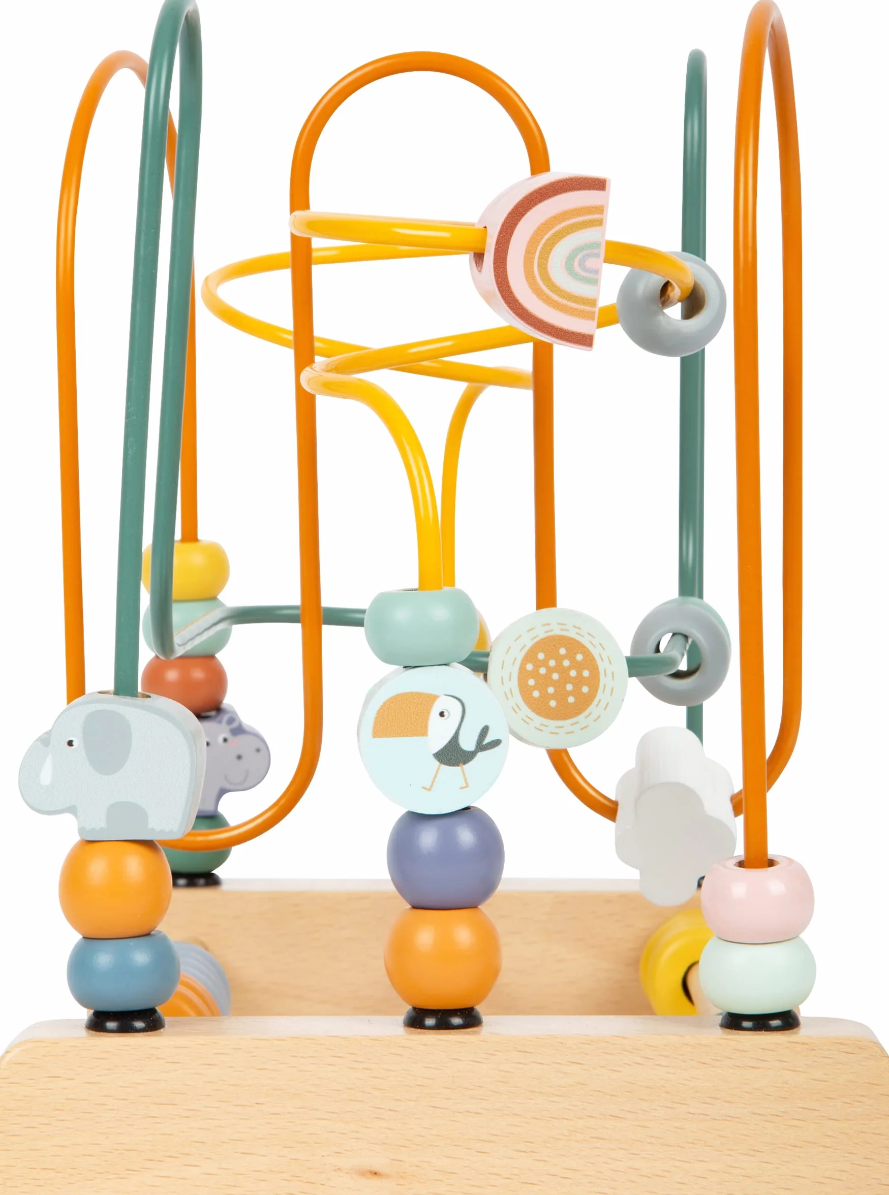 Circuit de motricité Safari en Bois 3 Boucles Jouet pour Enfants dès 12 Mois