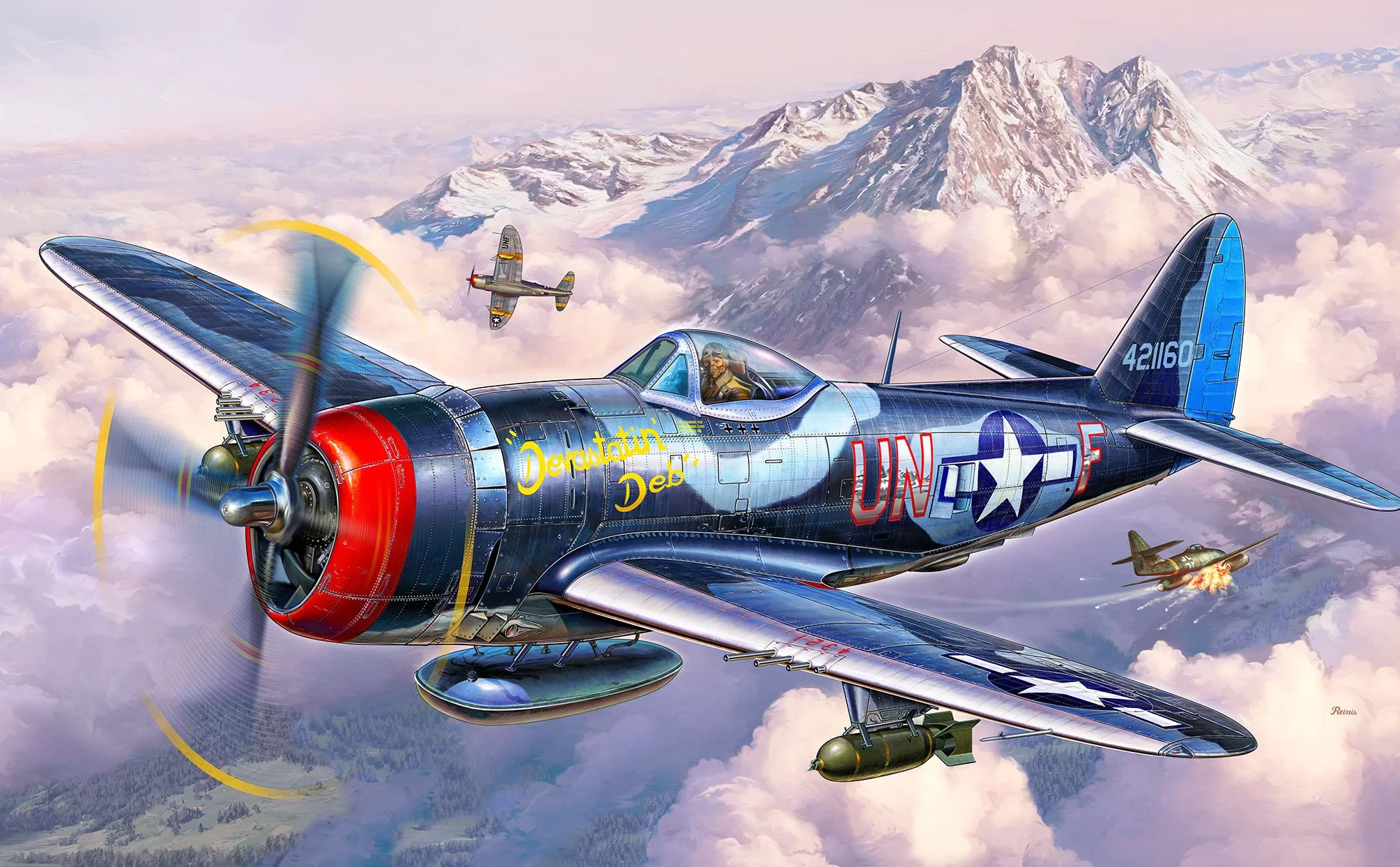 Revell Maquette 2-Roues Model Set P-47m Thunderbolt 63984
