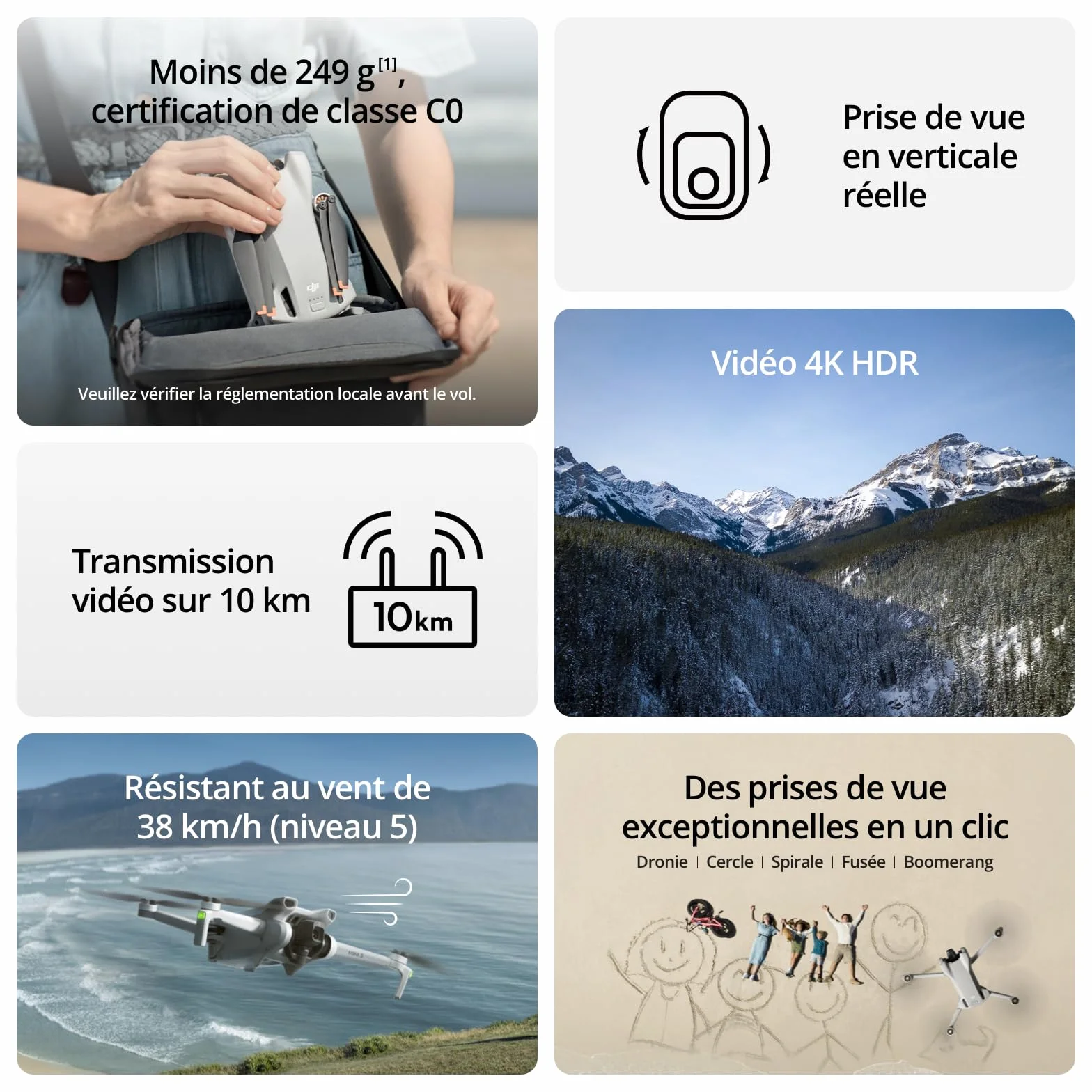DJI Mini 3 Fly More Bundle (DJI RC) – Mini Drone 4K HDR, 3-Axis Gimbal, 114 Min Flight Time, 10 km Video Transmission