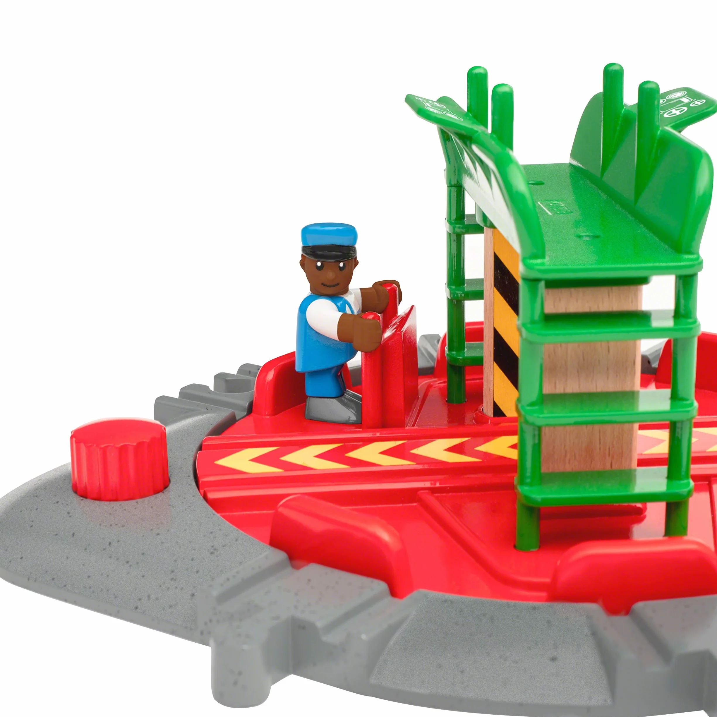 Brio World Plaque Tournante et Personnage Accessoire Circuit Train Bois Sans Pile Jouet 3 Ans