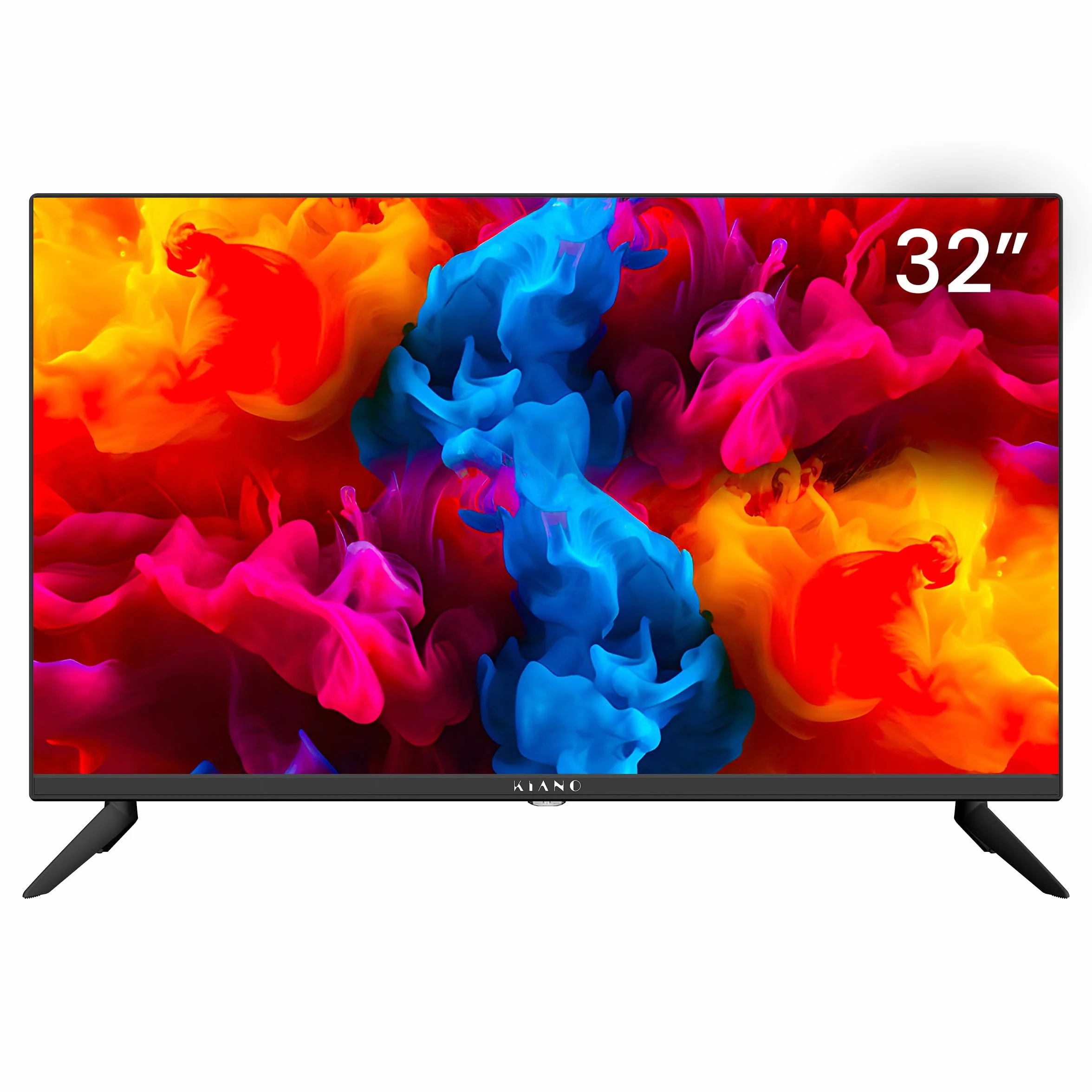 KIANO SlimTV 32 Pouces Téléviseur HD LED DVB-C DVB-T HDMI Dolby Audio Noir