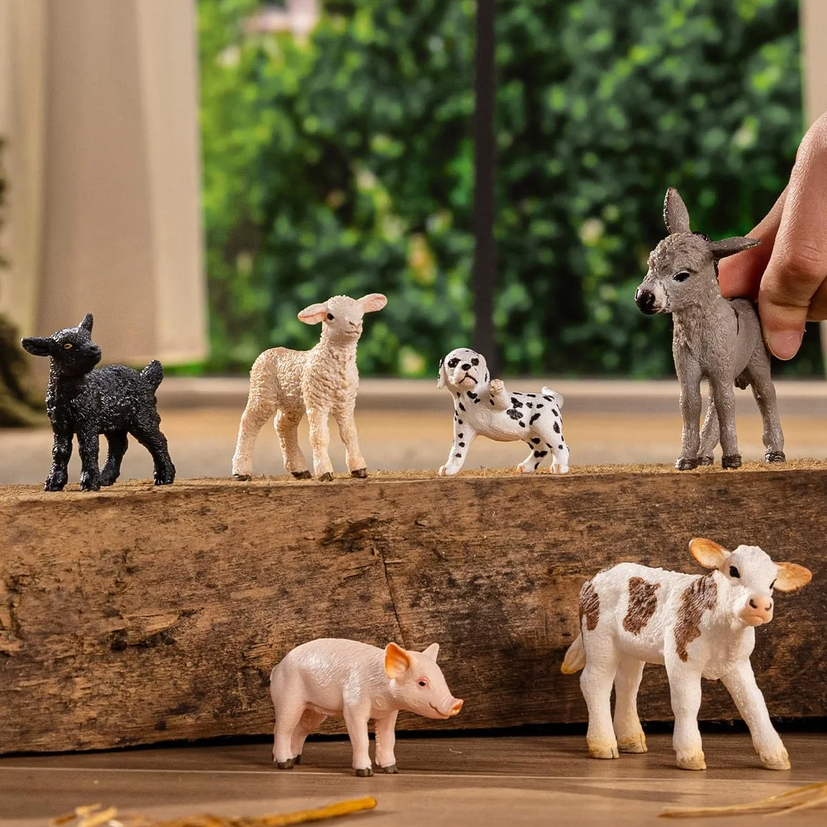 Schleich Farm World Set Animaux de la Ferme 77534 - Jouet de Ferme dès 3 Ans - Set de 6 pièces