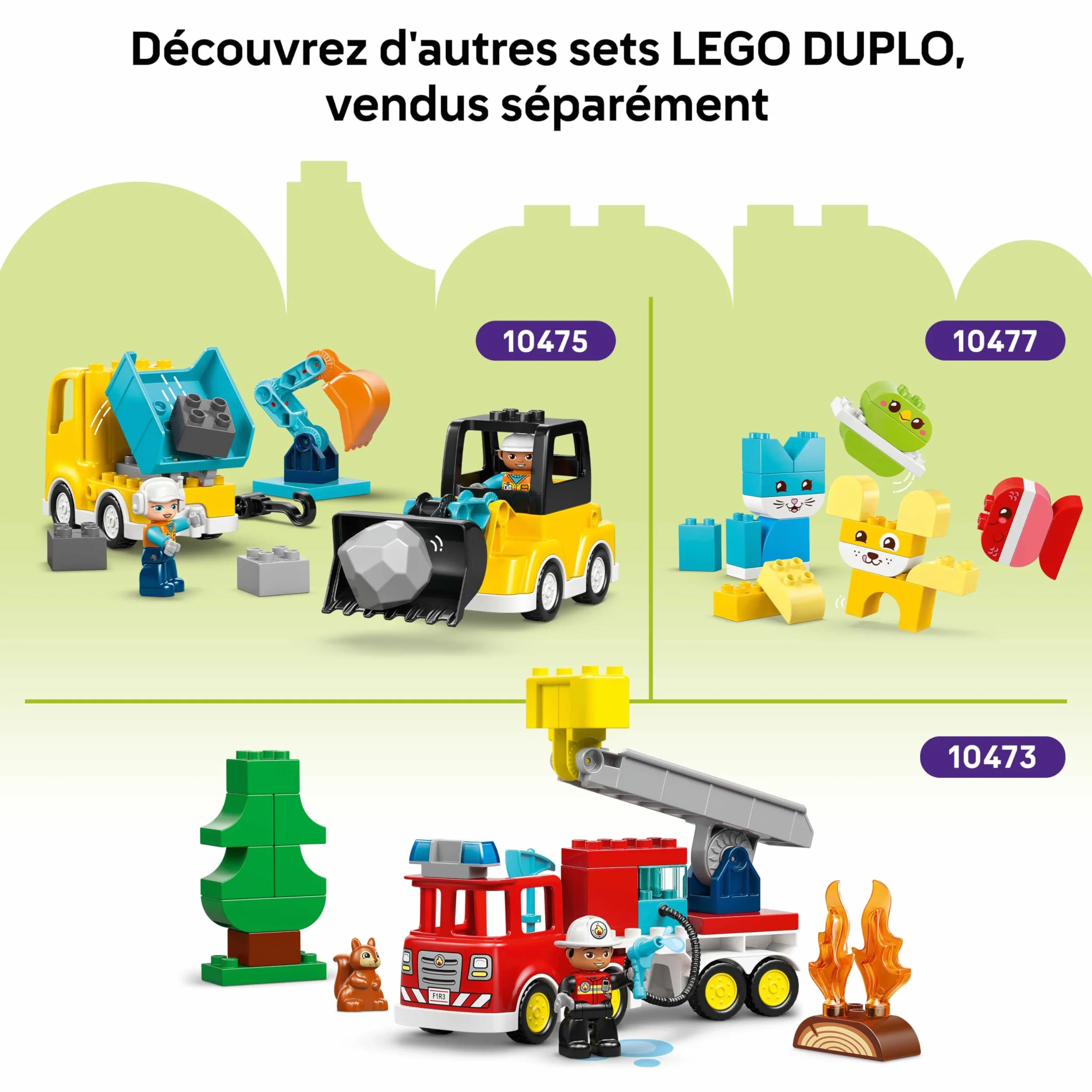 LEGO Duplo My First Les Véhicules Créatifs Jouet Éducatif Tri des Couleurs Voiture Camion 10474