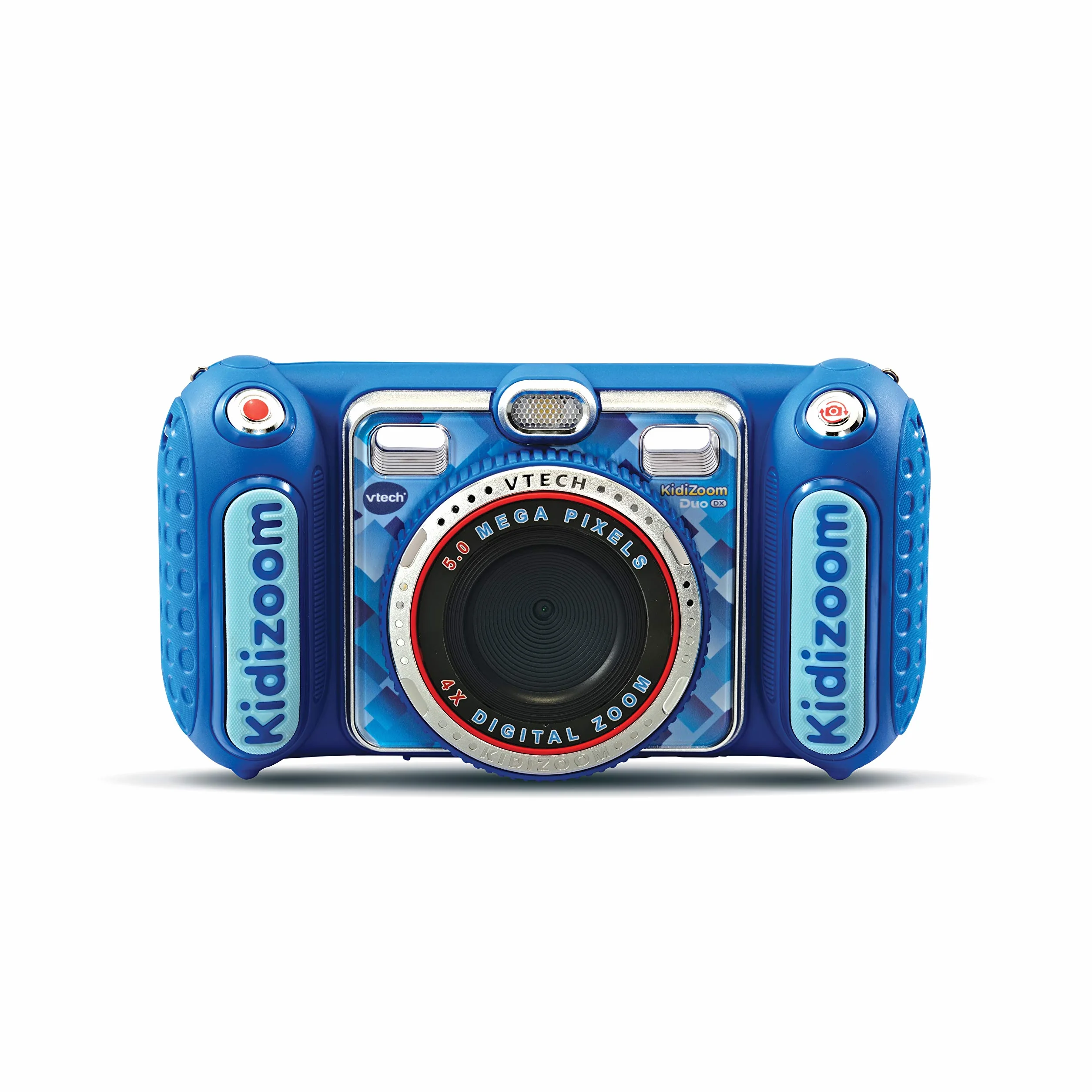 VTech KidiZoom Duo DX Bleu Appareil Photo Numérique Enfant 10 en 1 Photo Selfie Vidéo Écran Couleur Lecteur MP3