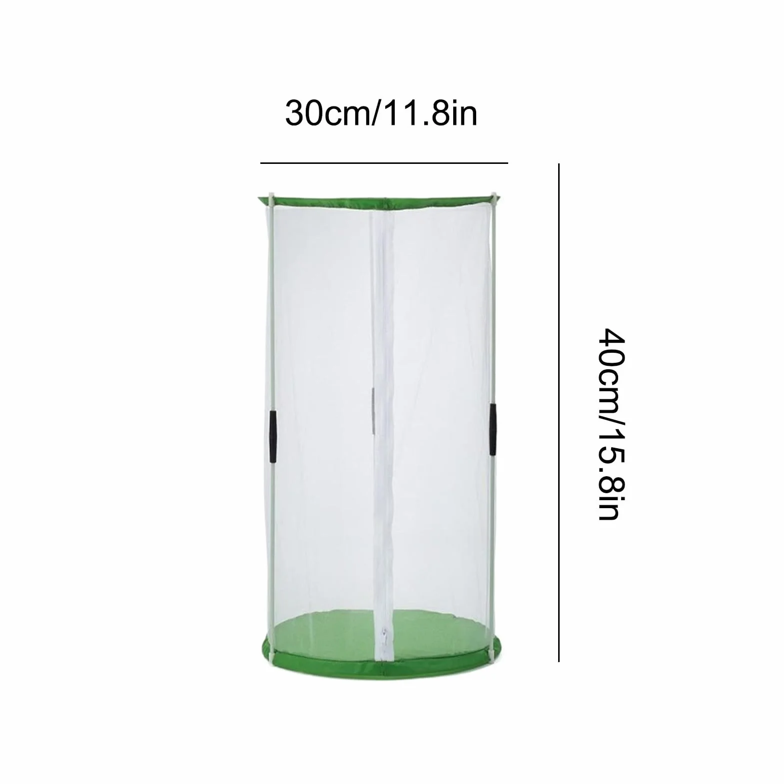Cage à Papillons en Maille 30 x 40 cm avec Fermeture Éclair Pliante pour Jardin Observation