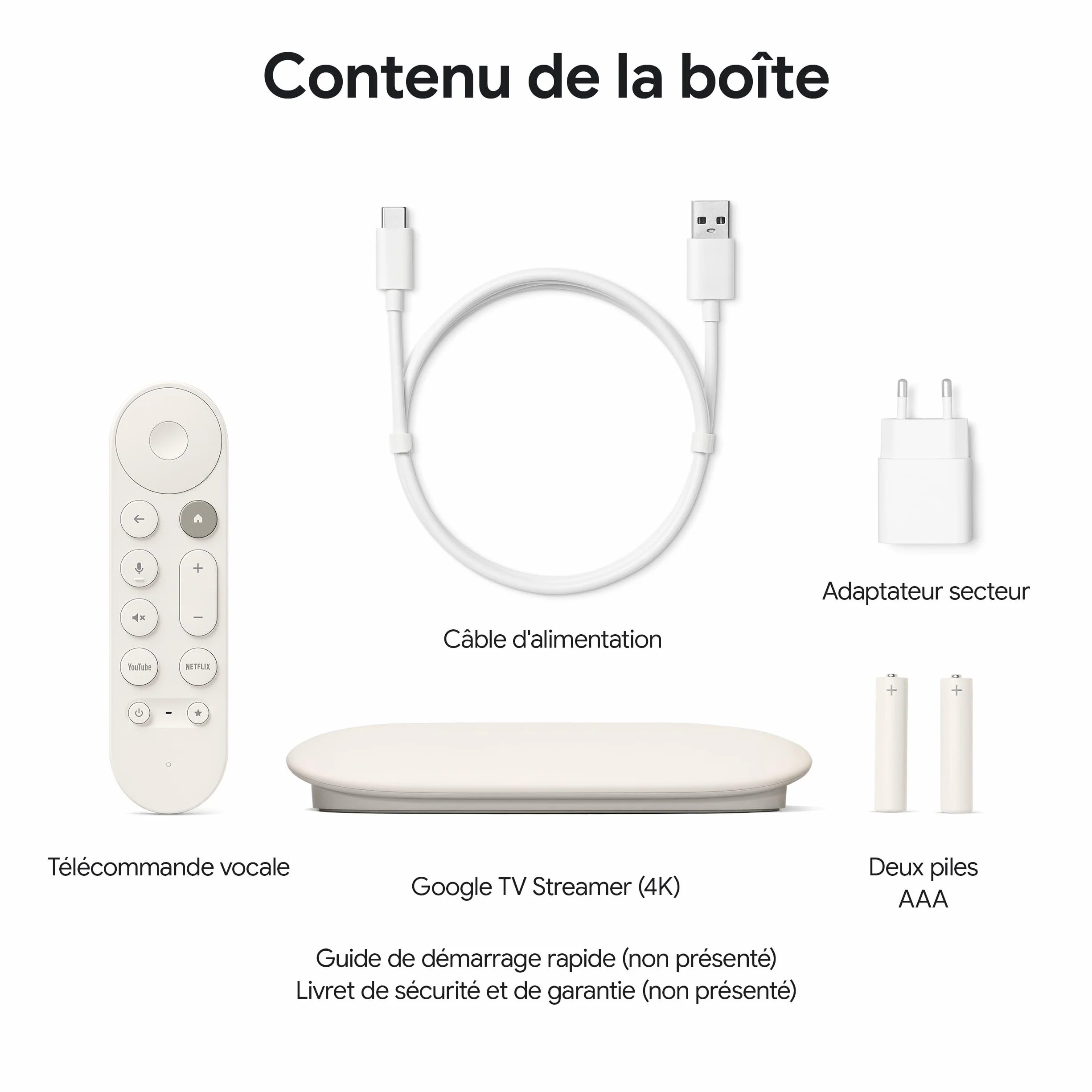 Google TV Streamer Blanc 32GB
