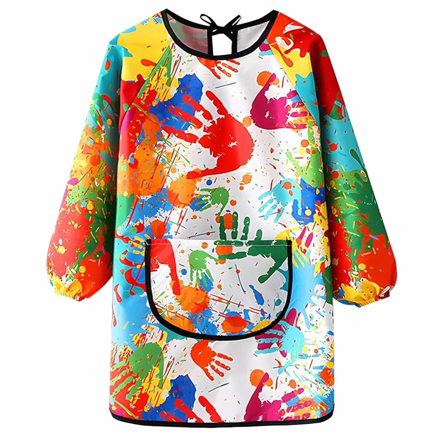 Tablier Peinture Enfant Imperméable Réutilisable Manche Longue pour Peinture Cuisine Filles Garçons