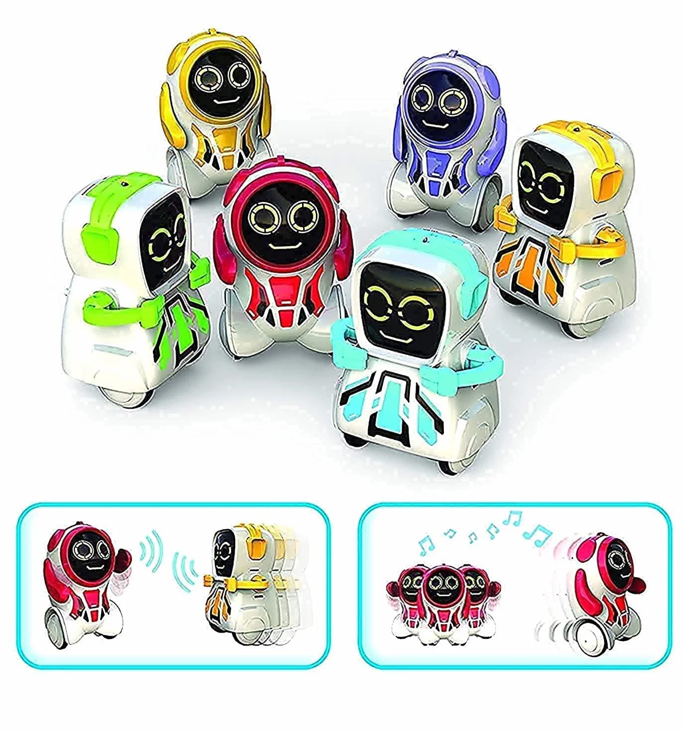 Silverlit Ycoo Pokibot 8 cm Mini Robot Interactif Enregistrement Messages