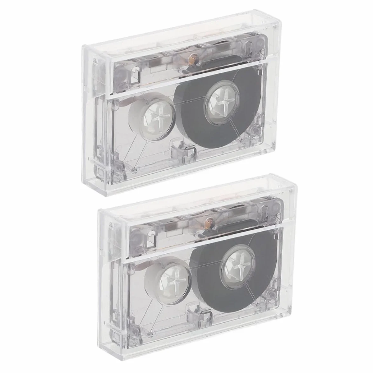 Lot De 2 Cassettes Audio Vierges 60 Minutes Enregistrement Vocal Compact Dictaphone