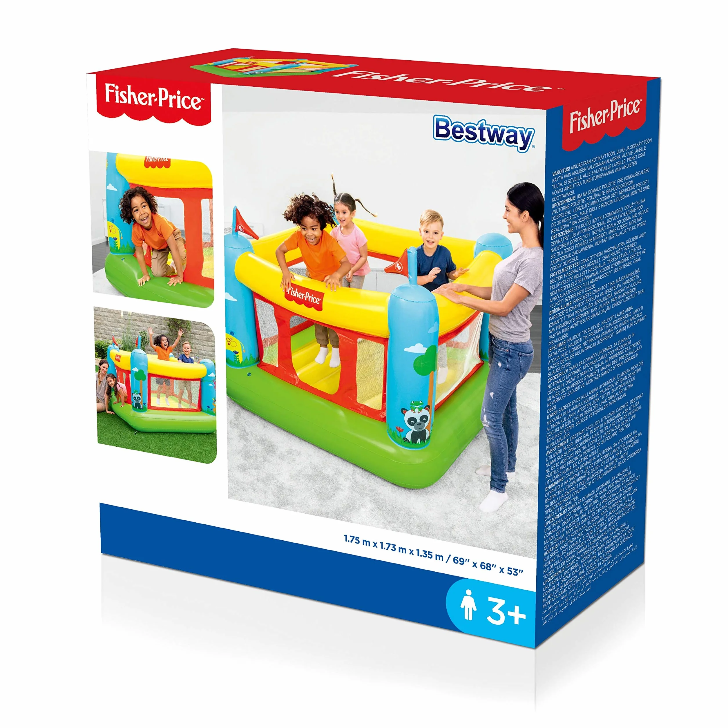 Bestway Fisher-Price Château Gonflable Bouncetastic 175 x 173 x 135 cm