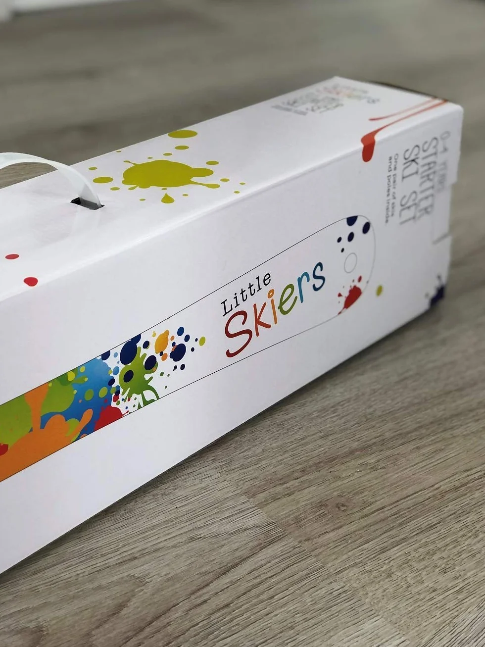 Skis et bâtons en plastique pour débutants de 0 à 4 ans
