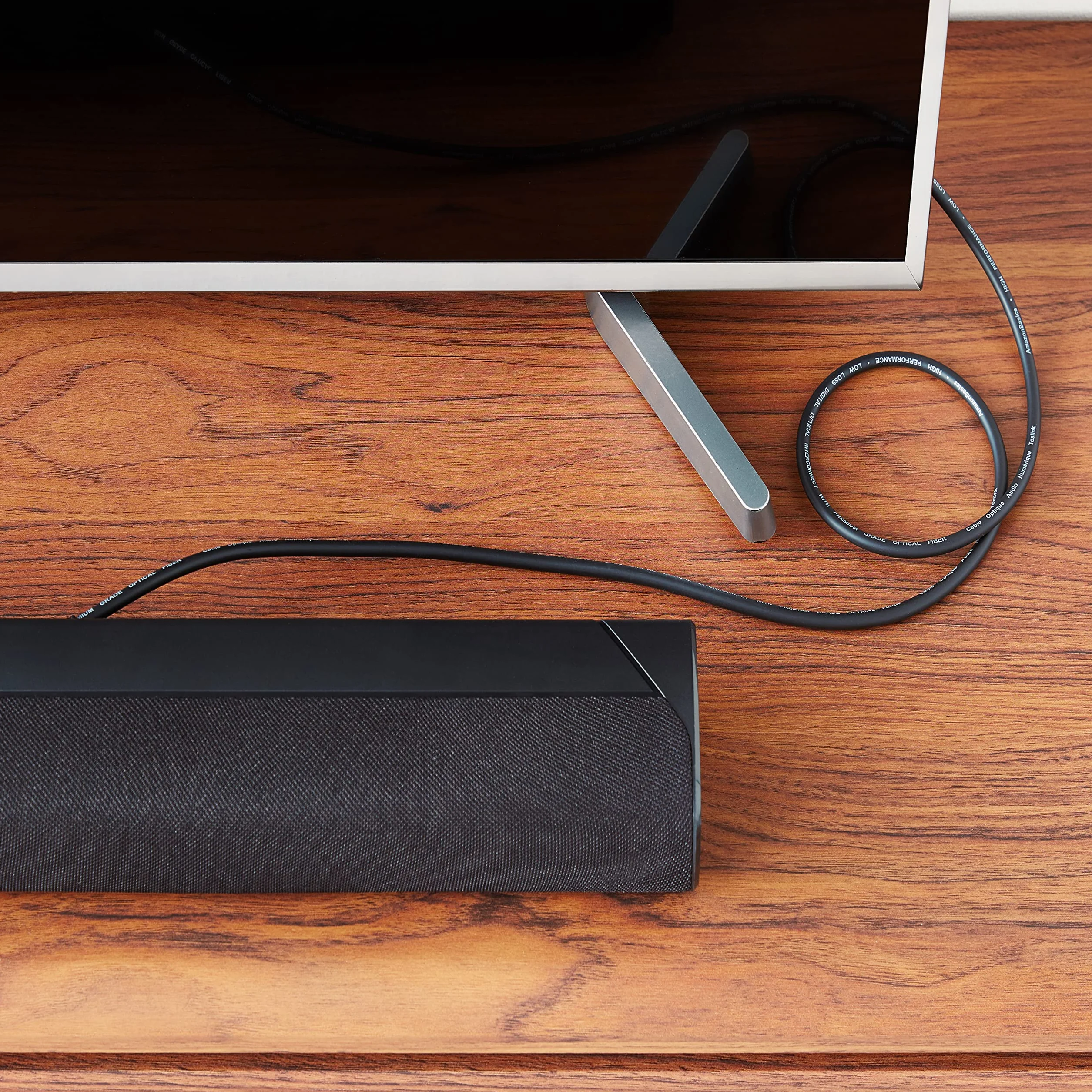 Amazon Basics Câble Optique Audio Numérique TOSLINK 1 m Noir