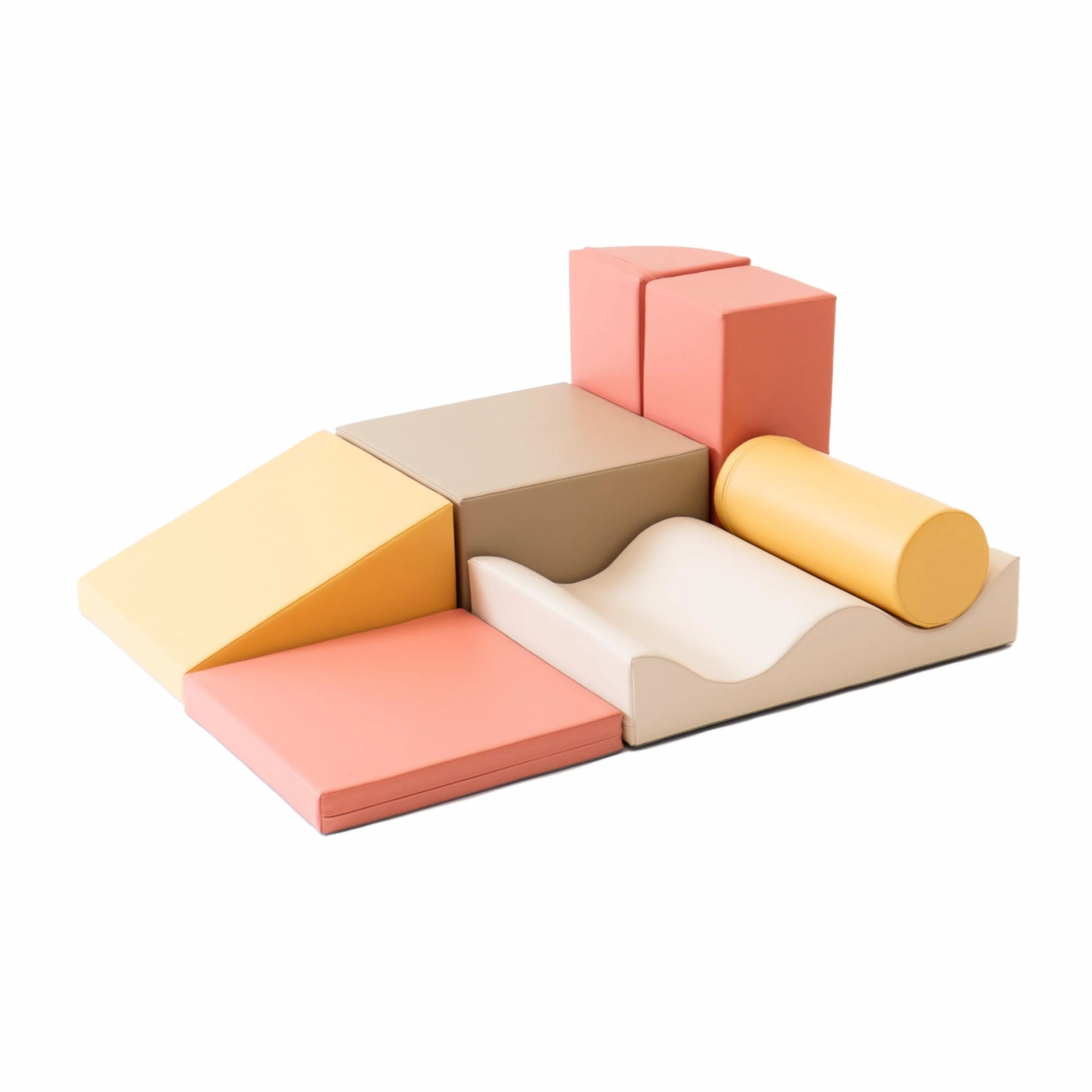 IGLU Soft Play Discoverer 7 XL Blocs Jeu d’Éveil Montessori Toboggan d’Intérieur Parcours de Motricité en Mousse Jouets éducatifs