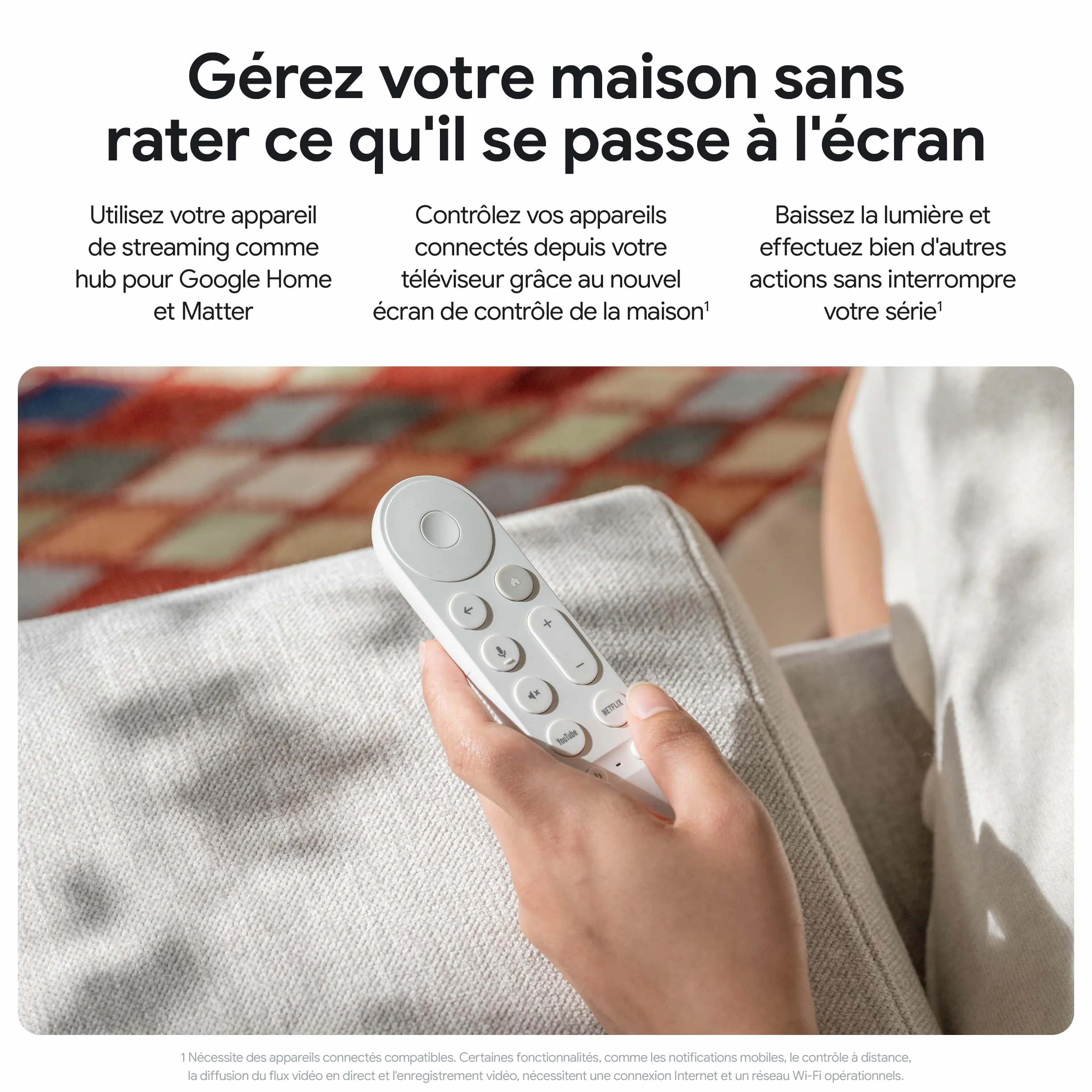 Google TV Streamer Blanc 32GB