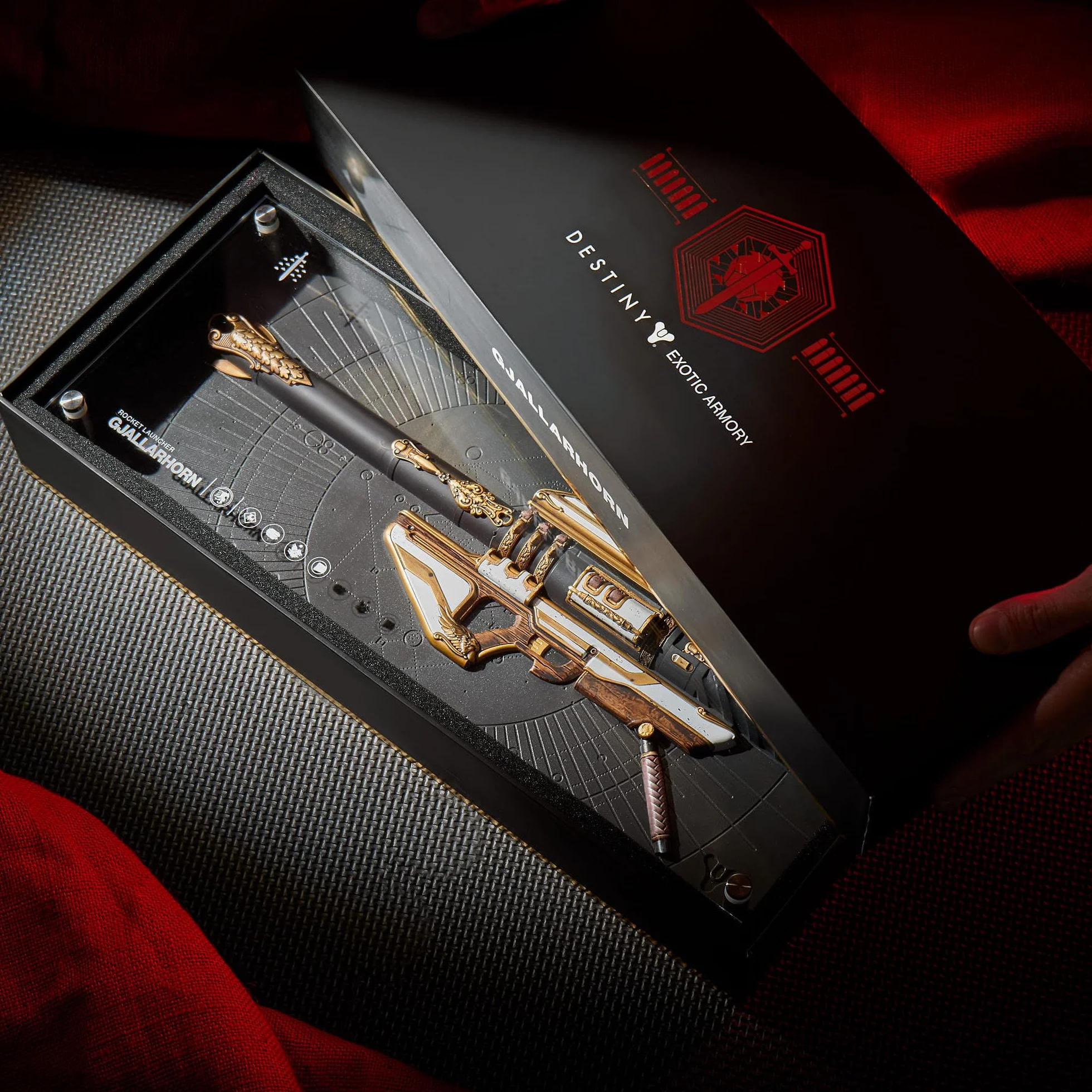 Numskull Gjallarhorn Figurine d'arme Exotique 18 x 7 (45 x 18 cm) Édition limitée Réplique Statue – Produit Officiel Destiny – Figurine de Jeu vidéo FPS Sci-FI Action