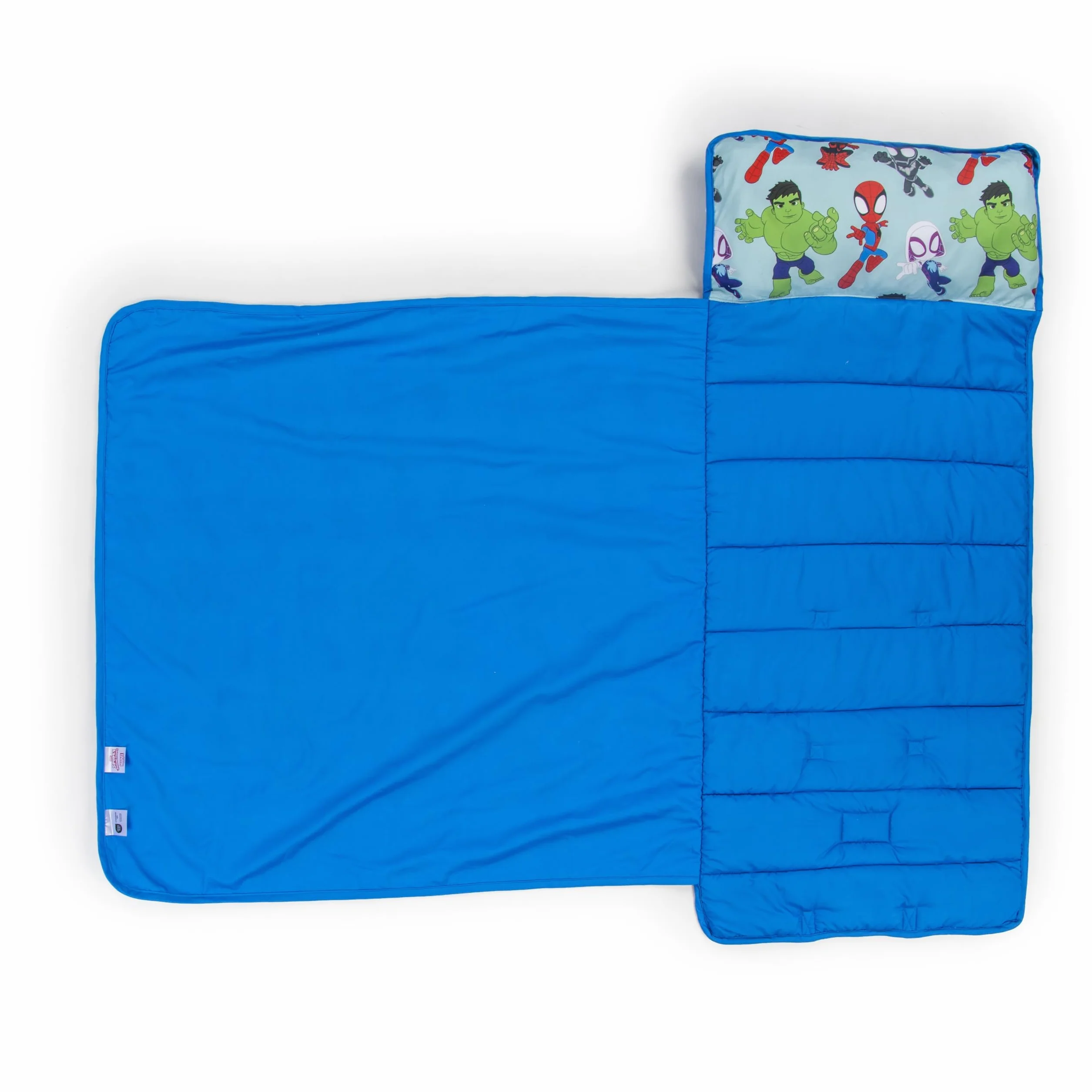 Sac de Couchage Enfant avec Oreiller et Couverture Intégrés 51 x 117 cm Microfibre Douce