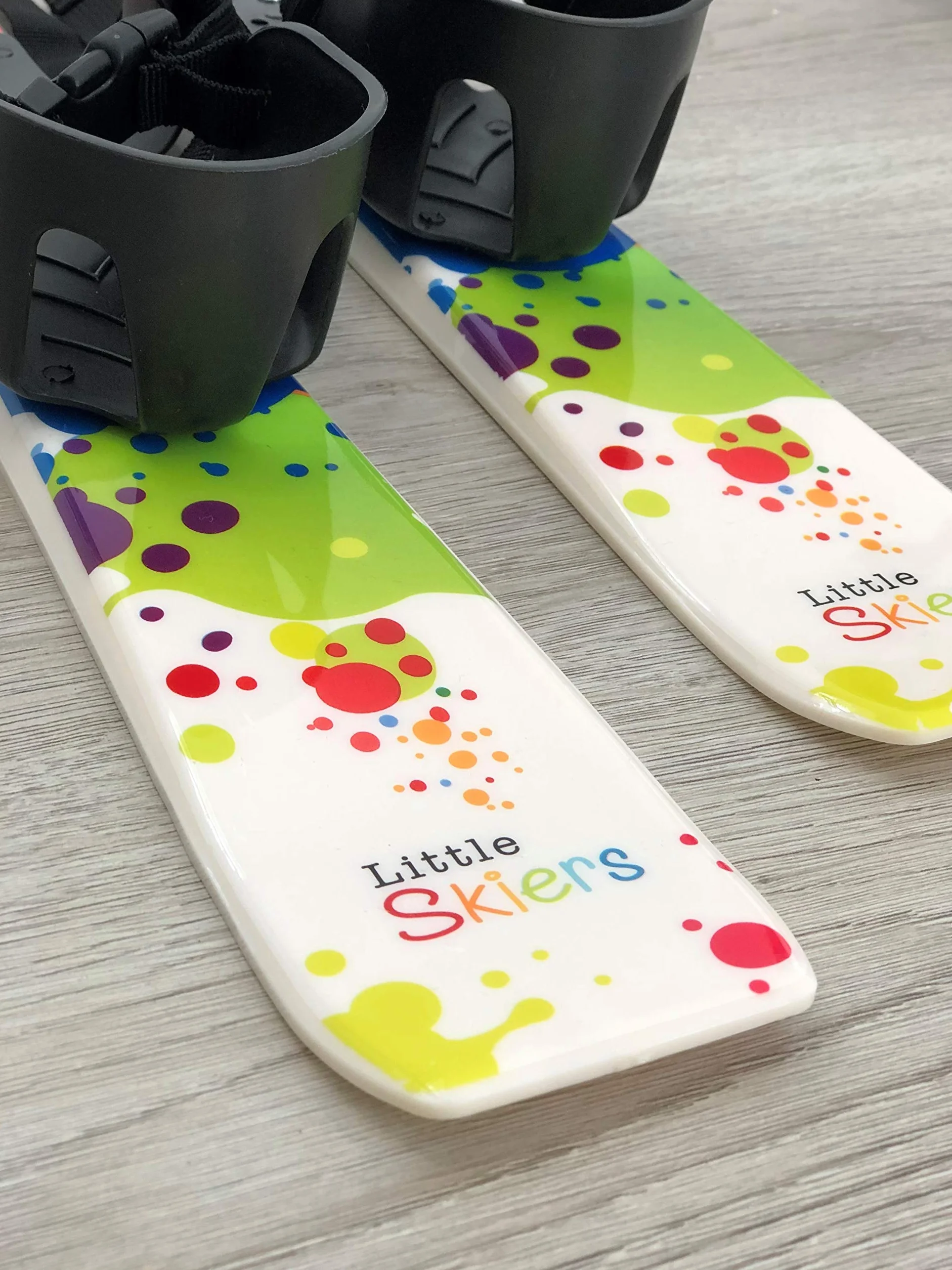 Skis et bâtons en plastique pour débutants de 0 à 4 ans