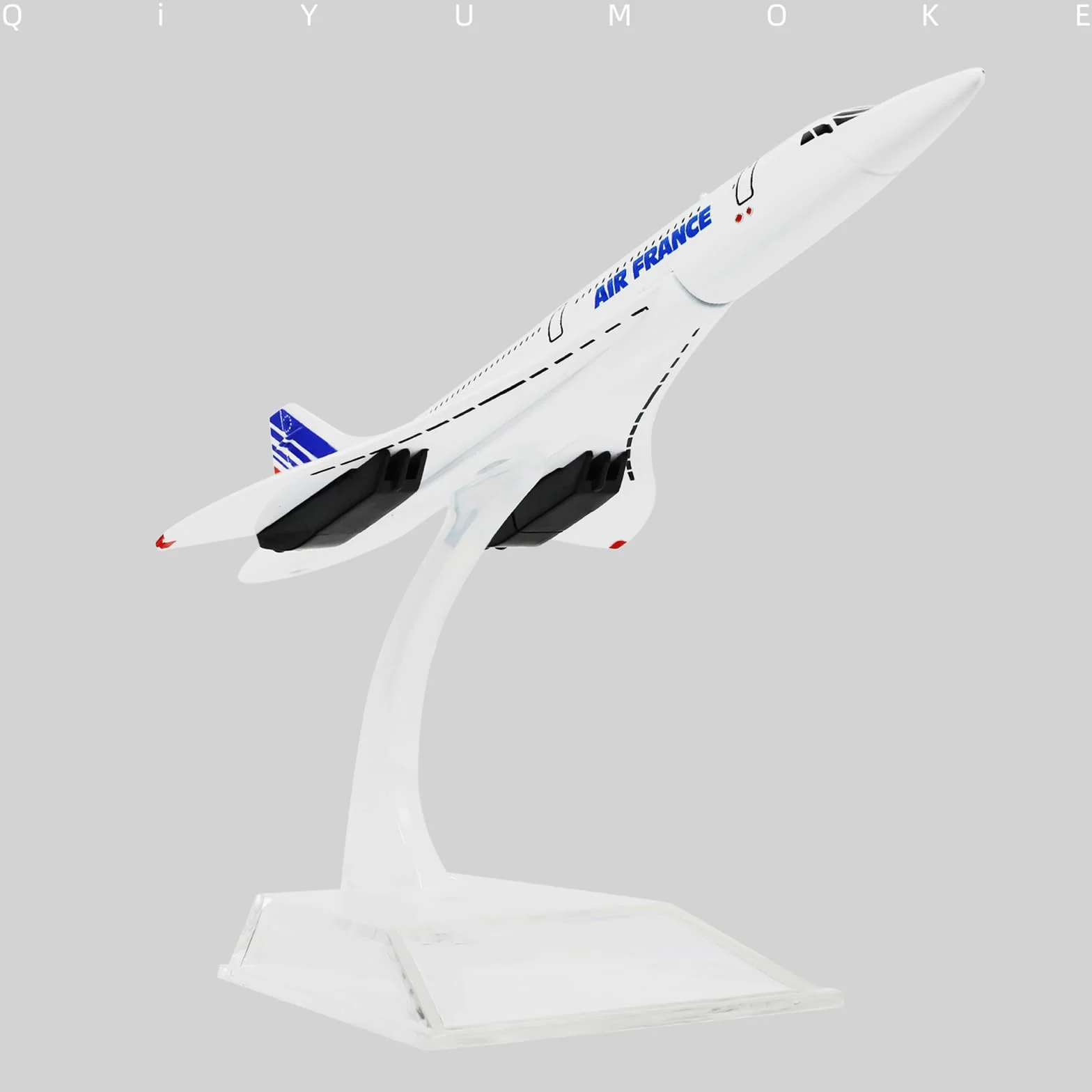 NUOTIE Concorde Air France Modèle d'avion moulé sous Pression en métal 1/400 Collection