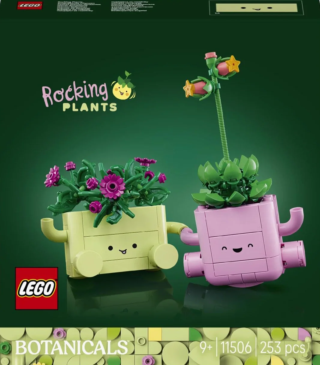 LEGO Botanicals Petites Plantes Dansantes 11506 Set Fleurs Artificielles 2 Plantes 2 Pots Pastel Décoration Chambre Cadeau DIY 9 Ans Adulte