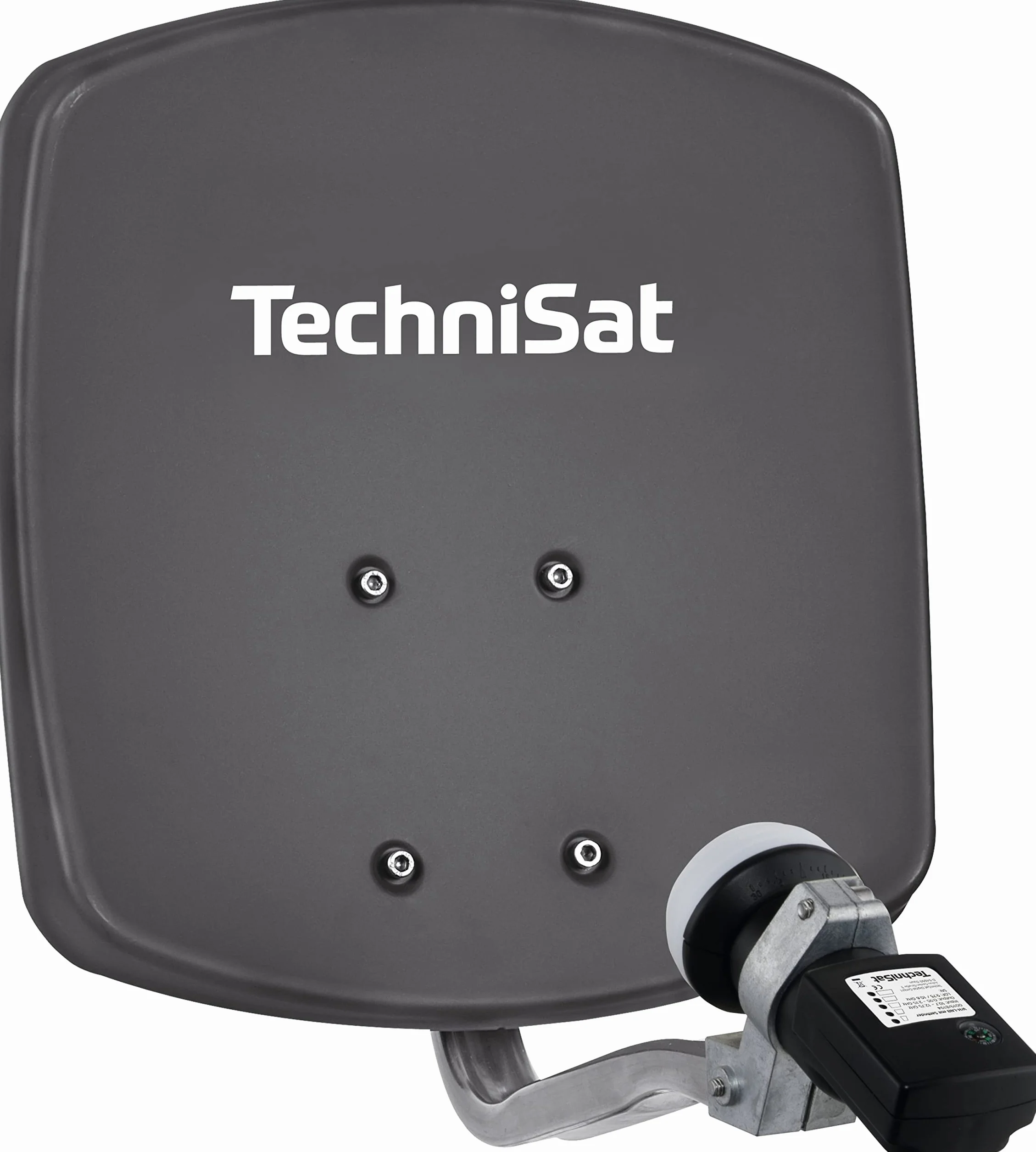 TechniSat DIGIDISH 33 Antenne parabolique 33 cm kit complet avec support mural Satfinder H/V LNB Gris