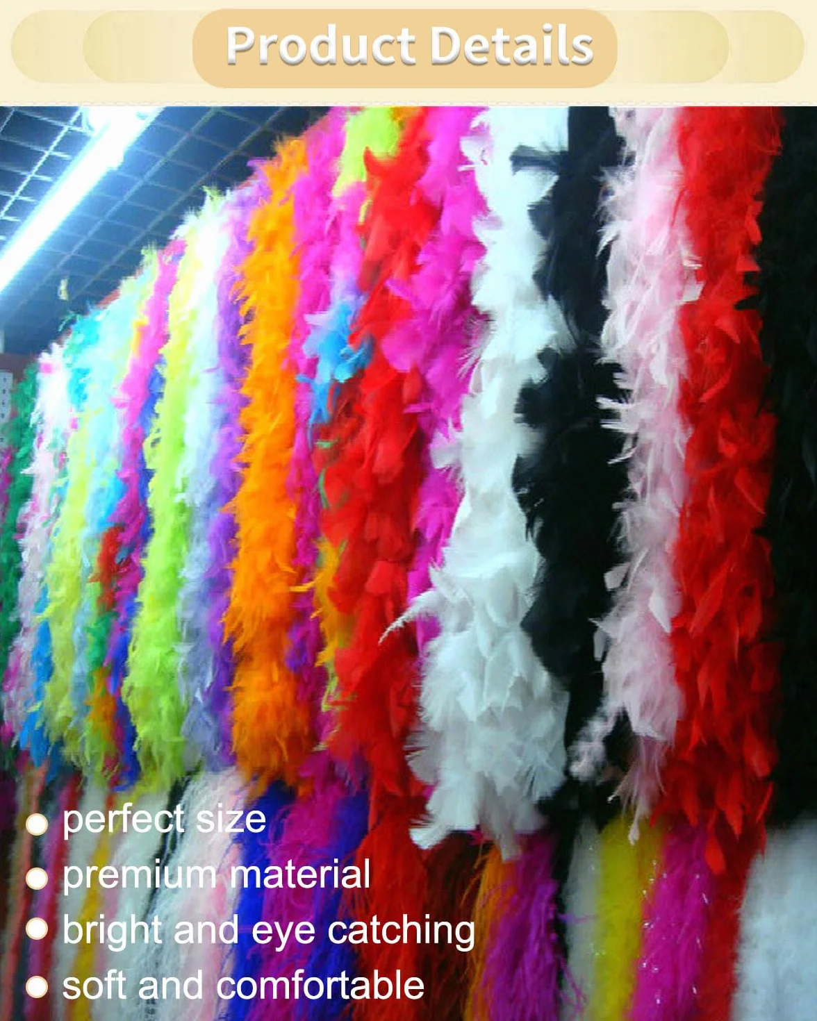 Boa en Plumes Blanc 120cm - Plume Boa pour Déguisement, Danse, Mariage, Fête, Cosplay, Halloween